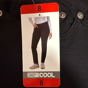 32 Degrees Women's Straight Leg Jeans - Black